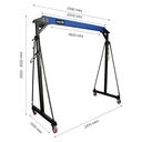 Mammuth mobile gantry crane 1 ton