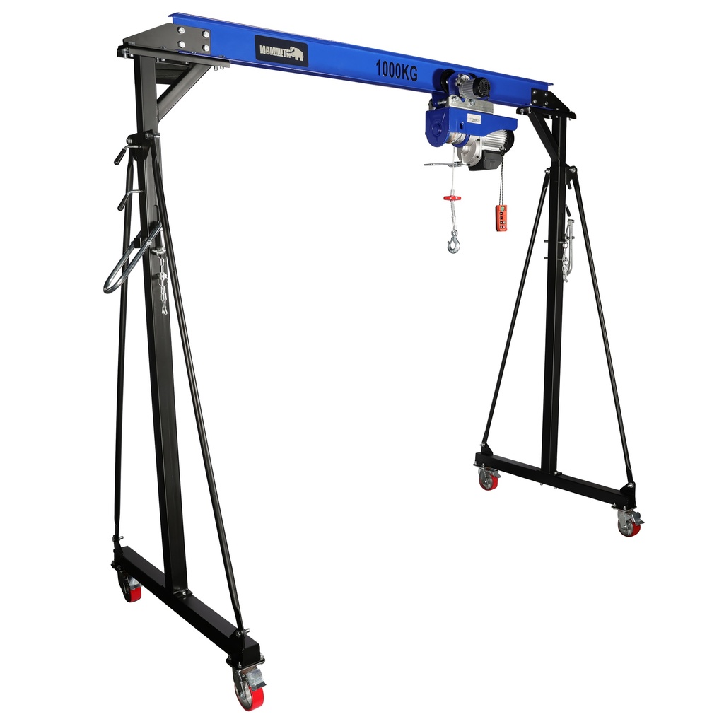 Mammuth mobile gantry crane 1 ton set – electric wire rope hoist