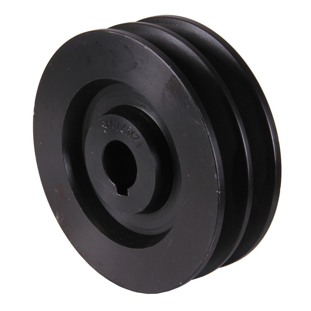 Poelie diameter 125mm gat 19mm B-type dubbel