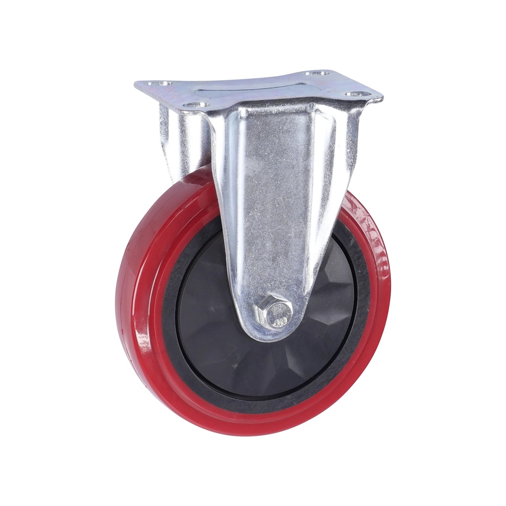 Fixed castor 125 x 25mm PU