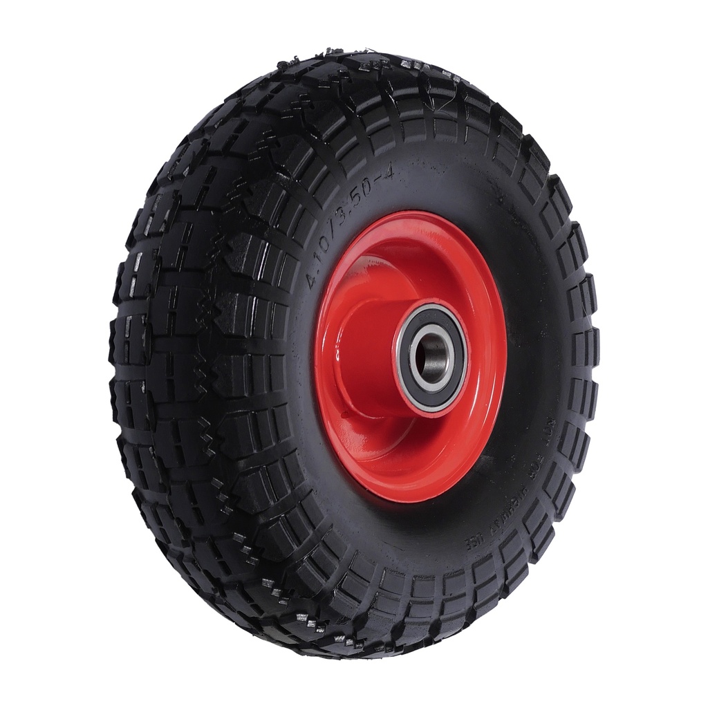 Los wiel voor steekwagen 258 x 82mm dubbele as lang