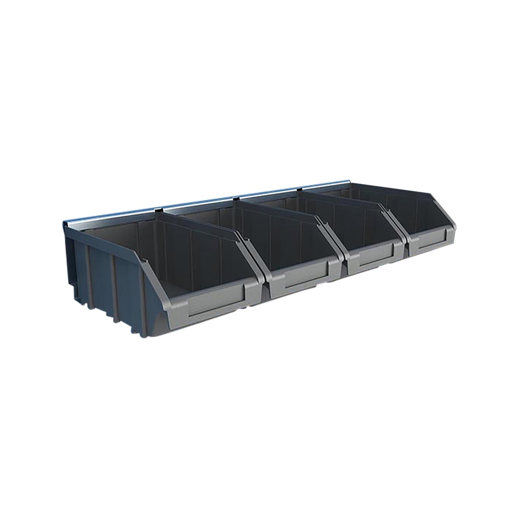 Magazijnbak set 4 delig plastic inclusief hanger EXPERT